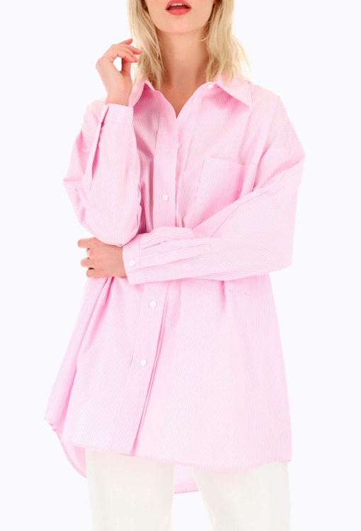 Camisa de Riscas Oversized