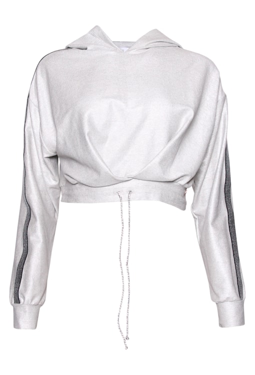 Sweat curta com capuz