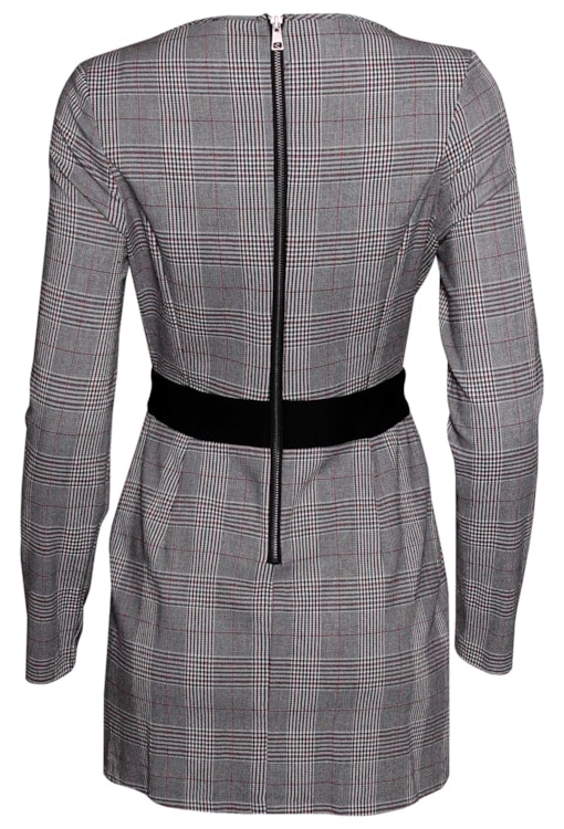 Vestido cruzado xadrez