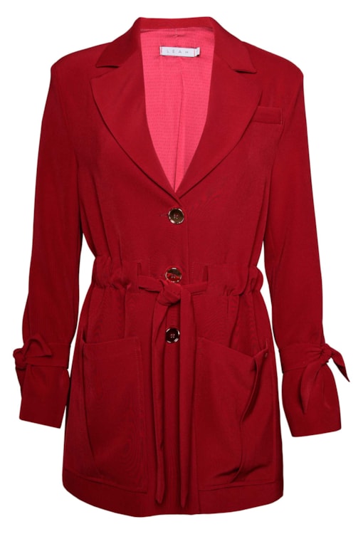 Blazer Cintura E Punhos Ajustáveis