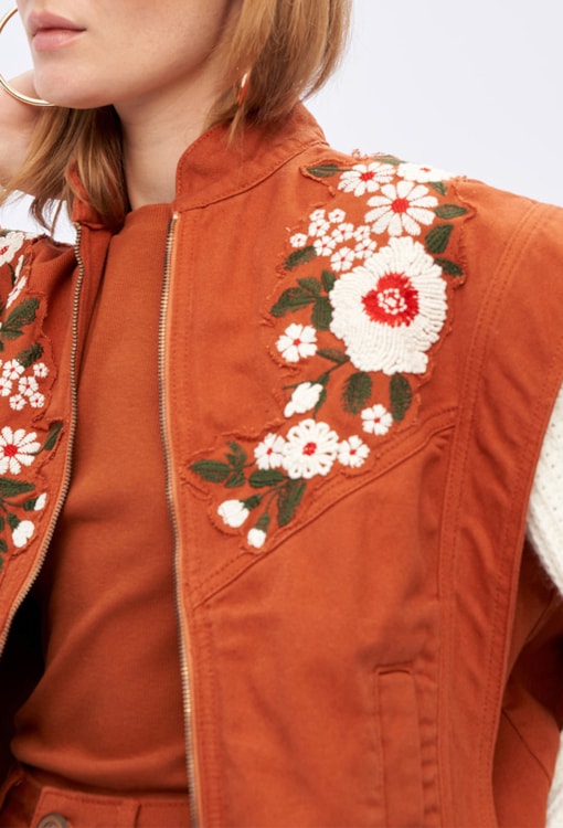 Jaqueta Com Manga Em Malha