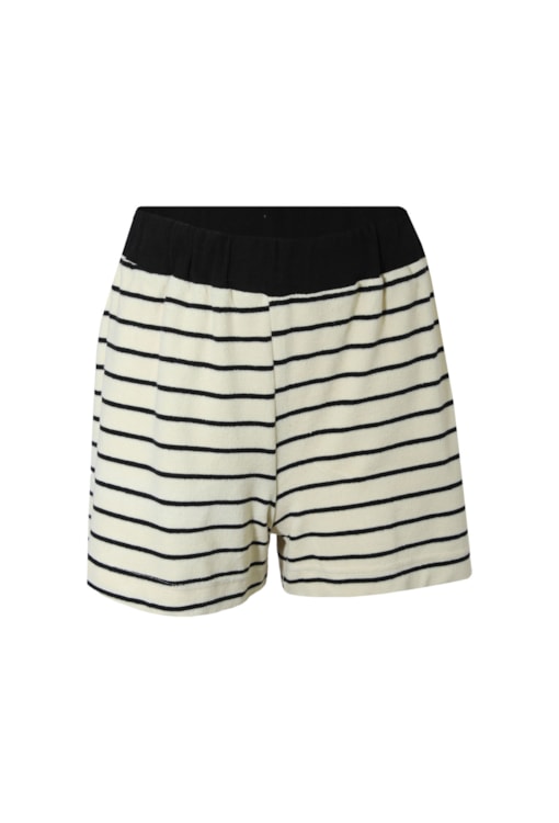 Calções de malha com riscas