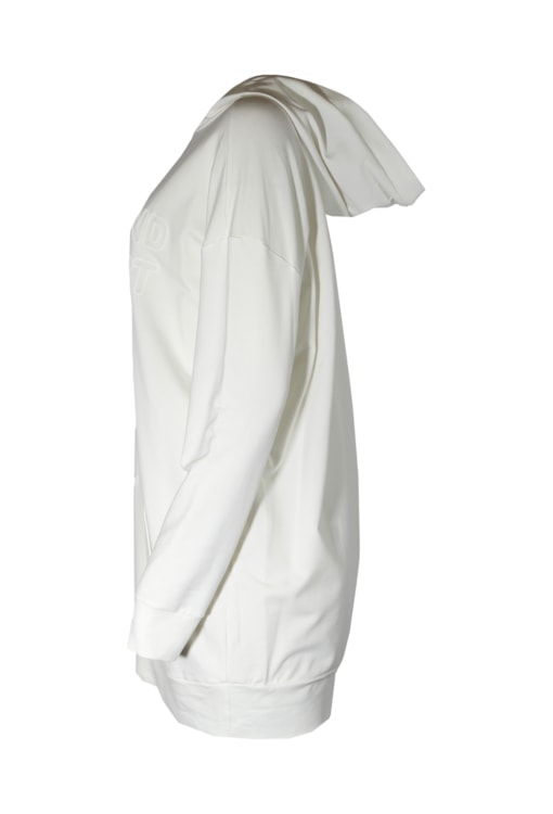 Vestido sweat com capuz