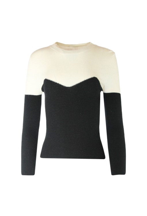 Camisola de malha efeito coração