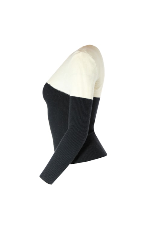 Camisola de malha efeito coração