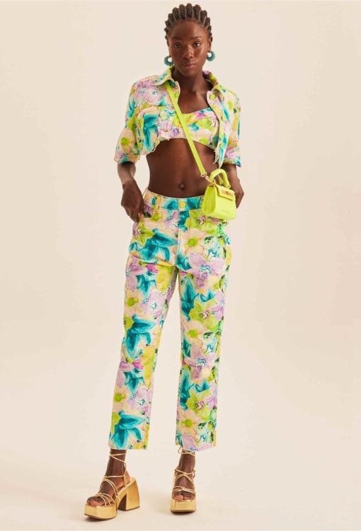 Calças Estampa Floral 